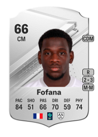 Mamadou Fofana Rare 66 Overall Rating