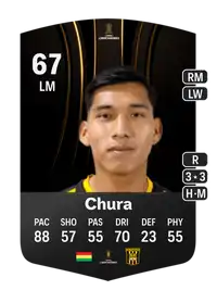 Jeyson Chura CONMEBOL Libertadores 67 Overall Rating