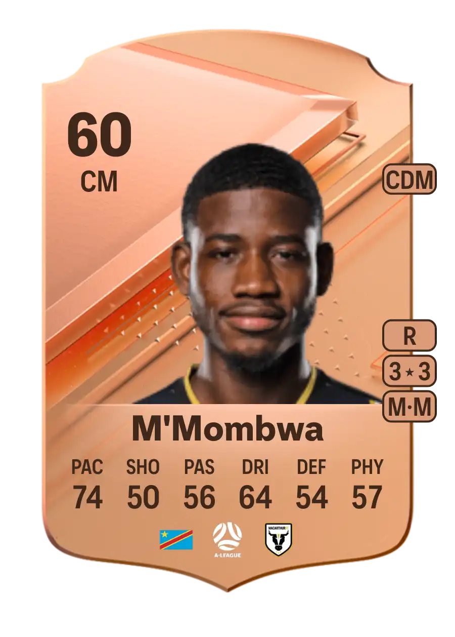 Charles M'Mombwa Rare 60 Overall Rating
