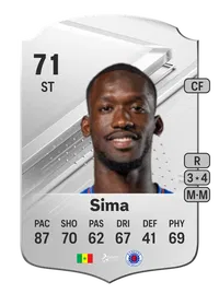 Abdallah Sima Rare 71 Overall Rating