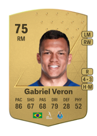 Gabriel Veron Common 75 Overall Rating
