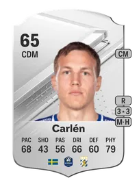 Adam Carlén Rare 65 Overall Rating