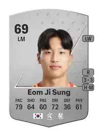 Eom Ji Sung Common 69 Overall Rating