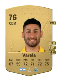 Alan Varela Common 76 Overall Rating