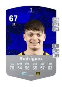 Valentín Rodríguez CONMEBOL Sudamericana 67 Overall Rating