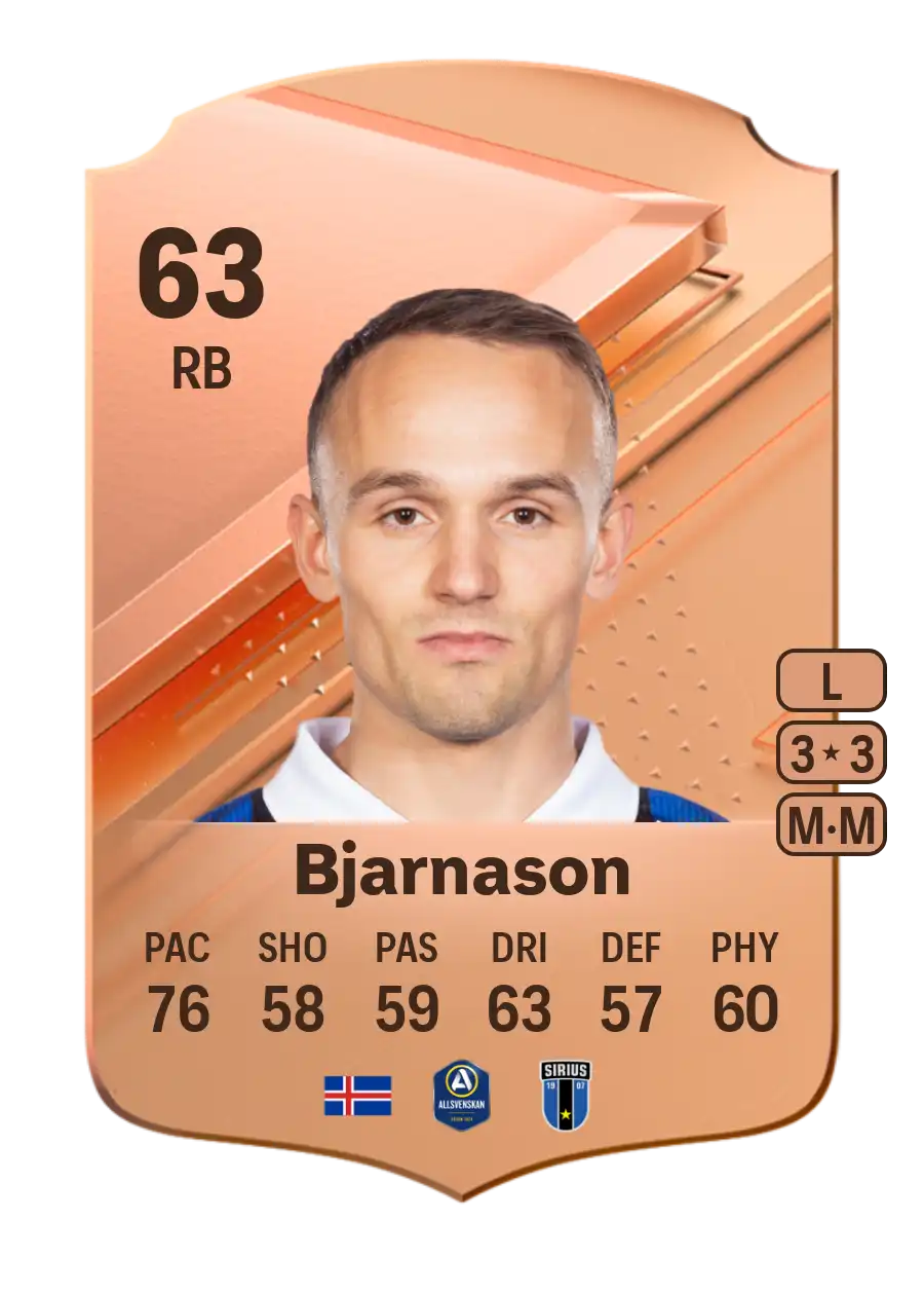 EA FC 24 Aron Bjarnason 63