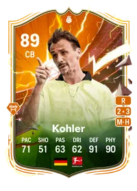 Jürgen Kohler UT Heroes 89 Overall Rating