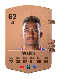 Abdelwahed Wahib Common 62 Overall Rating