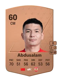 Sabit Abdusalam Common 60 Overall Rating