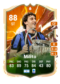 Diego Milito UT Heroes 88 Overall Rating