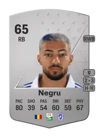 Radu Negru Common 65 Overall Rating