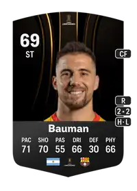 Jonathan Bauman CONMEBOL Libertadores 69 Overall Rating