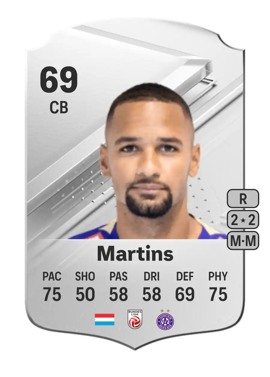 Marvin Martins Rare 69 Overall Rating