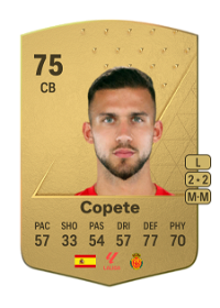 Copete Common 75 Overall Rating