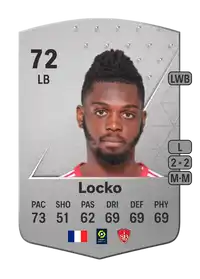 Bradley Locko Common 72 Overall Rating