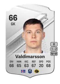 Hakon Valdimarsson Rare 66 Overall Rating