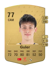 Arda Guler Common 77 Overall Rating