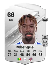 Amadou Mbengue Rare 66 Overall Rating