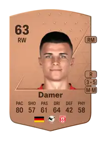 Leon Damer Common 63 Overall Rating