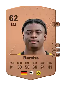 Samuel Bamba Common 62 Overall Rating