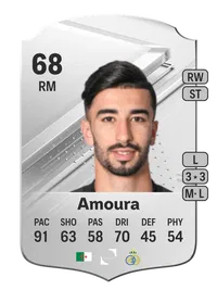 Mohamed Amoura Rare 68 Overall Rating