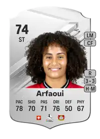 Amira Arfaoui Rare 74 Overall Rating