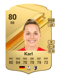 Lisa Karl Rare 80 Overall Rating