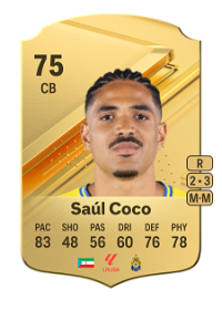 Saúl Coco Rare 75 Overall Rating