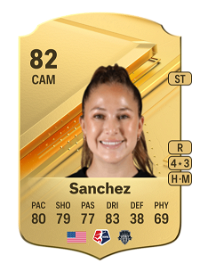 Ashley Sanchez Rare 82 Overall Rating