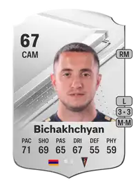 Vahan Bichakhchyan Rare 67 Overall Rating