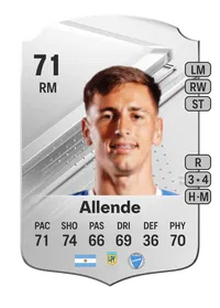 Tadeo Allende Rare 71 Overall Rating