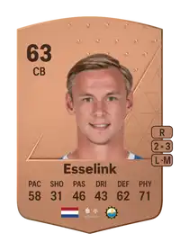 Bert Esselink Common 63 Overall Rating