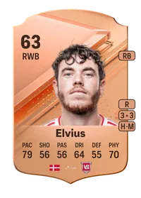 Marius Elvius Rare 63 Overall Rating