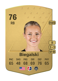 Camryn Biegalski Common 76 Overall Rating