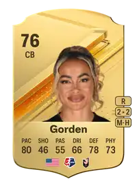 Sarah Gorden Rare 76 Overall Rating