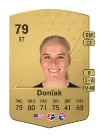 Makenzy Doniak Common 79 Overall Rating