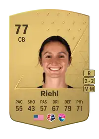 Kaleigh Riehl Common 77 Overall Rating