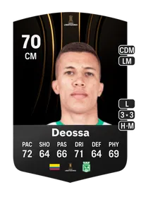 Nelson Deossa CONMEBOL Libertadores 70 Overall Rating