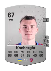 Vladyslav Kochergin Common 67 Overall Rating