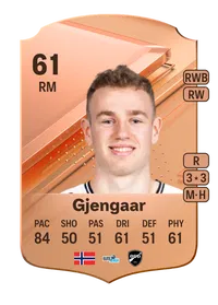 Dennis Gjengaar Rare 61 Overall Rating