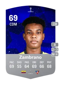 Óscar Zambrano CONMEBOL Sudamericana 69 Overall Rating