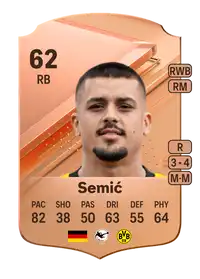 Lion Semić Rare 62 Overall Rating