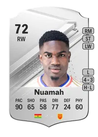 Ernest Nuamah Rare 72 Overall Rating