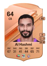 Khaled Al Hashmi Rare 64 Overall Rating