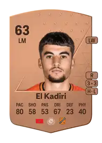 Ibrahim El Kadiri Common 63 Overall Rating