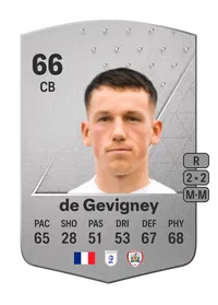 Maël de Gevigney Common 66 Overall Rating