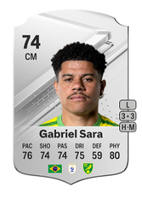 Gabriel Sara Rare 74 Overall Rating