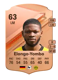 Rodney Elongo-Yombo Rare 63 Overall Rating