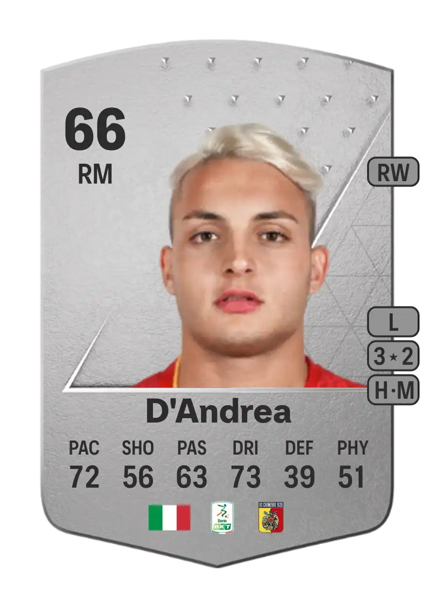 Luca D'Andrea Common 66 Overall Rating