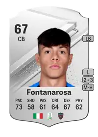 Alessandro Fontanarosa Rare 67 Overall Rating